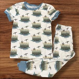 Studio Smocks 4T Pajamas Set Ducks Pond Wetlands Hunting Wildlife Playwear